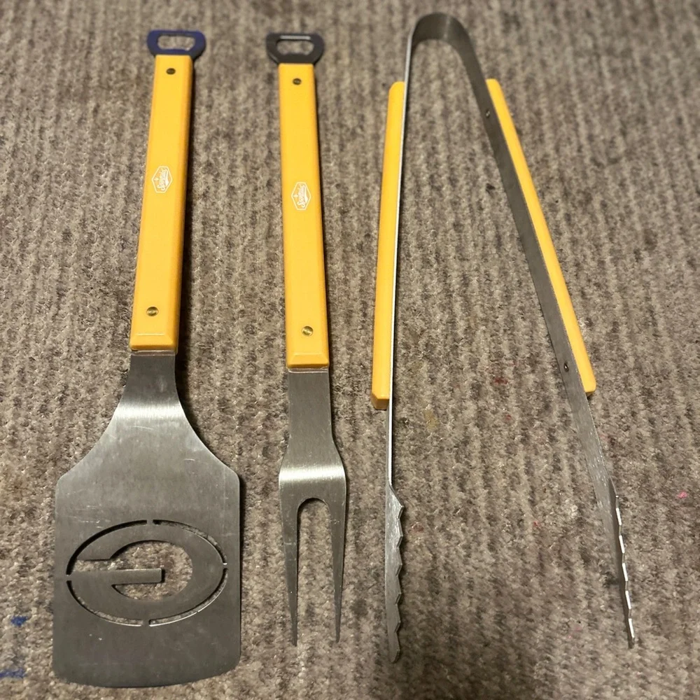 Packers BBQ Tool Set with‎ Yellow Handles